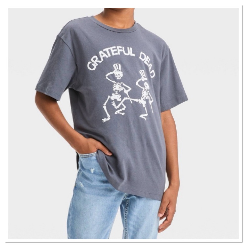 Boys Grateful Dead Short Sleeve Graphic T-Shirt Art Class